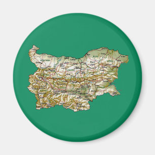 Bulgarije Map Magnet Magneet