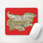 Bulgarije Map Mousepad Muismat (Met muis)