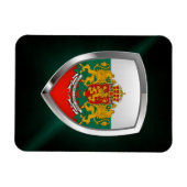 Bulgarije Metallic Embleem Magneet (Horizontaal)