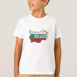 Bulgarije Patriottische Bulgaarse vlag Kaart Symbo T-shirt