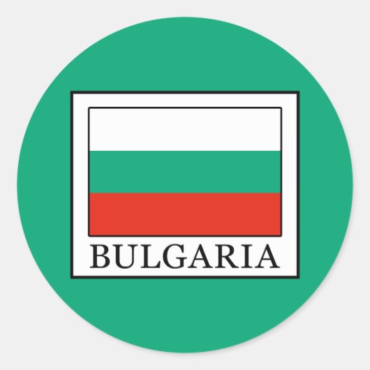 Bulgarije Ronde Sticker (Voorkant)