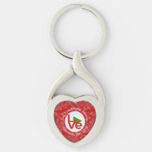 Bulgarije Rood LOVE Vlag Gepersonaliseerd Sleutelhanger