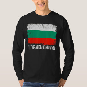 Bulgarije vlag Beste grootmoeder ooit pat T-shirt