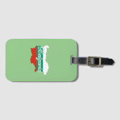 Bulgarije vlag kaart bagagelabel (Voorkant (horizontaal))