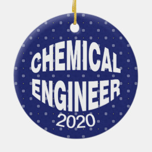 Bulging Chemical Engineer Keramisch Ornament