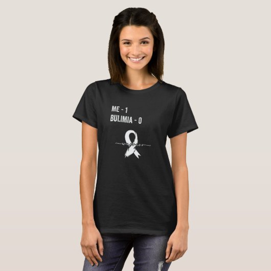 Bulimia Survivor Bulimia Awareness Support Recover T-shirt (Voorkant volledig)
