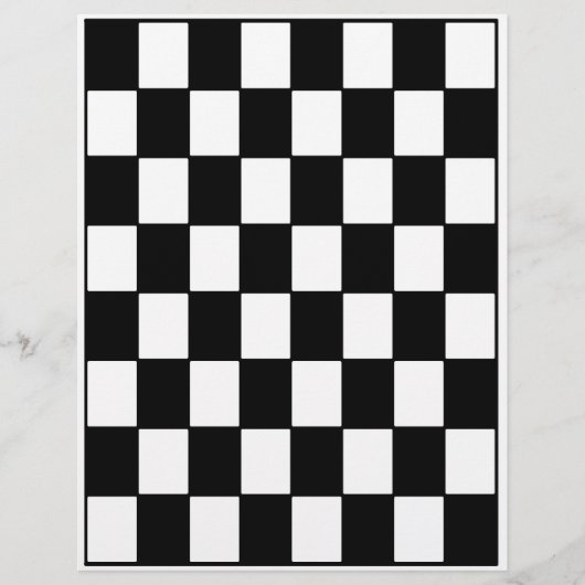 Bulk B&W Checkerboard Scrapbook Pages Flyer (Voorkant)
