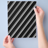 Bulk B&W Diagonal Stripes Scrapbook Pages Flyer (Hand)