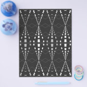 Bulk B&W Ley Lines Scrapbook Pages Flyer (Enkel)