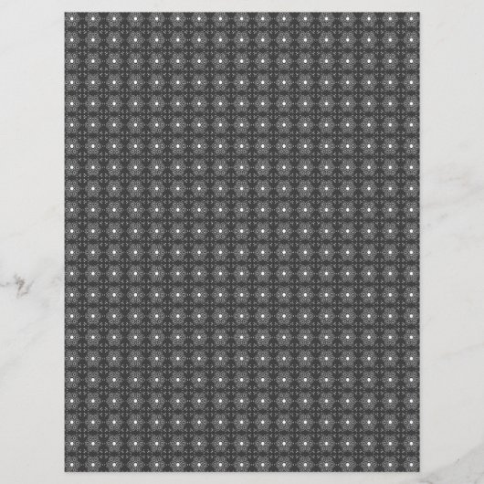 Bulk B&W Mediterranean Tile Scrapbook Pages Flyer (Voorkant)