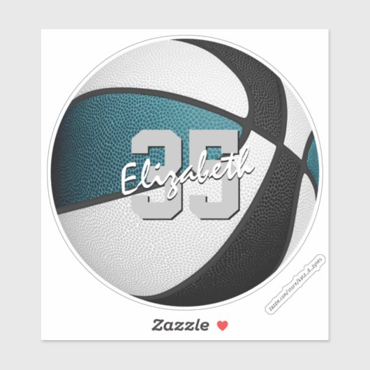 Bulk bestellen of kopen enkele blauwgroen zwarte b sticker (Vel)