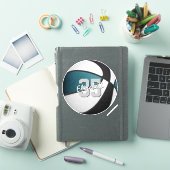 Bulk bestellen of kopen enkele blauwgroen zwarte b sticker (iPad Cover)