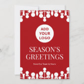 Bulk Business Holiday Kaart | Logo Upload (Voorkant)