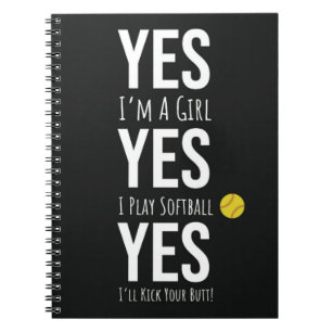Bulk Softbal Cadeaus voor Sport Team Girls Spelers Notitieboek