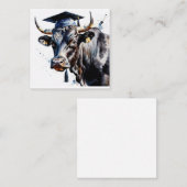 Bull Afstuderen Flat Note Kaart Notitiekaartje (Voorkant / Achterkant)