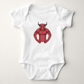 Bull als Bodybuilder extreem Romper (Voorkant)