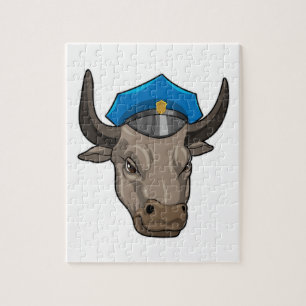 Bull als politieagent legpuzzel