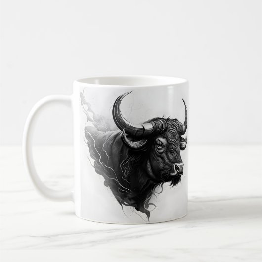Bull Art Design pour Mug (Gauche)
