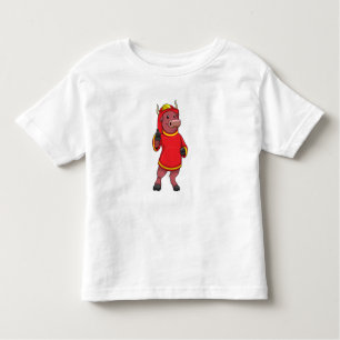 Bull as Firefighter with Helmet Kinder Shirts