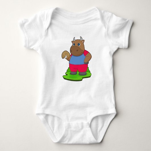 Bull Baseball handschoen Romper (Voorkant)