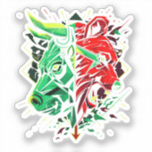 Bull Bear Duel Forces Sticker (Voorkant)