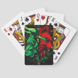 Bull Beer Duel Forces Pokerkaarten