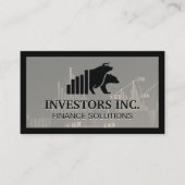 Bull-Beer | effectenmakelaar | Financiële grafiek Visitekaartje (Voorkant)