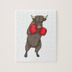Bull Boxer Boxing-handschoenen Legpuzzel