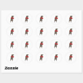 Bull Boxer Boxing-handschoenen Ronde Sticker (Vel)