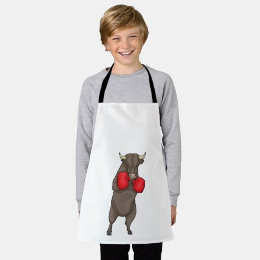 Bull Boxer Boxing-handschoenen Schort (Gedragen)