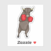 Bull Boxer Boxing-handschoenen Sticker (Vel)