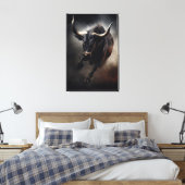 Bull Canvas Art (Insitu (Slaapkamer))