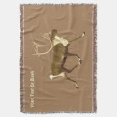 Bull Caribou - Sepia Deken (Voorkant Verticaal)