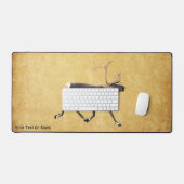 Bull Caribou sur vieux papier (Clavier et souris)