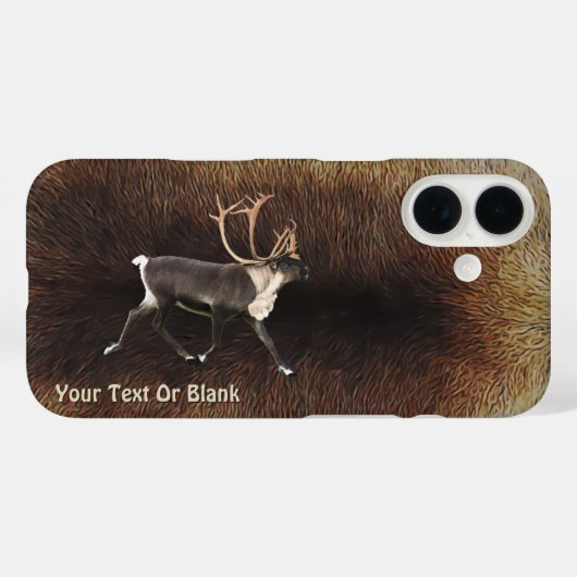 Bull Cariou (rendier) Hoesje-Mate iPhone Case (Achterkant (horizontaal))