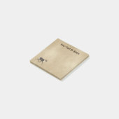 Bull Cariou (rendierpapier) op oud papier Post-it® Notes (Schuin)