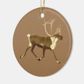 Bull Cariou - Sepia Keramisch Ornament (Links)