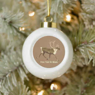 Bull Cariou - Sepia Keramische Bal Ornament