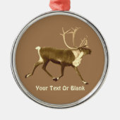 Bull Cariou - Sepia Metalen Ornament (Voorkant)