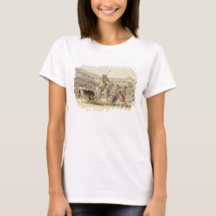Bull Charging a Picador, 1865 (kleurenlitho) T-shirt