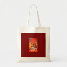Bull Charging Mexicaanse Matador's Red Cape, Juare Tote Bag