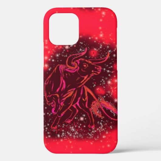 Bull coque iphone Courir Dans Red Starry Night (Verso)
