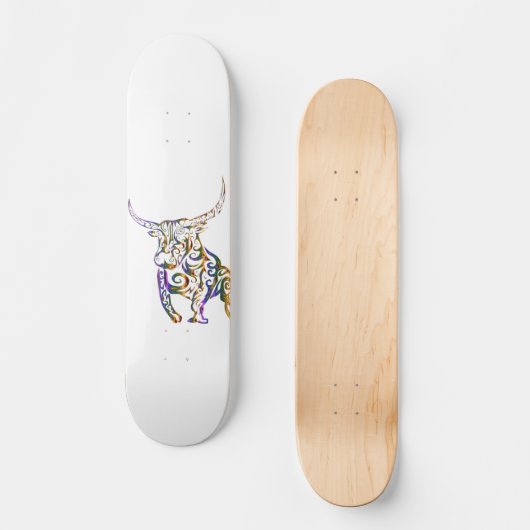 Bull Design Graphic Skateboard (Voorkant)