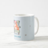 Bull Dog Blue Silver Personal Koffiemok (Voorkant rechts)