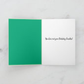 Bull Dog Joyeux Anniversaire ! Carte (Intérieur)