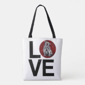 Bull Dog Love Canvas tas (Achterkant)