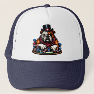 bull dog spelen poker gokken casino kunst trucker pet