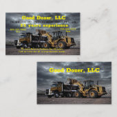 Bull Dozer Visitekaartje (Voorkant / Achterkant)