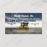 Bull Dozer Visitekaartje