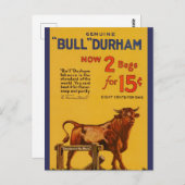  Bull Durham Tabaksadvertentie Briefkaart (Voorkant / Achterkant)